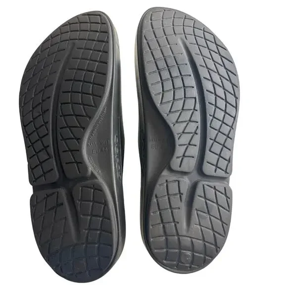 OOFOS OOahh Recovery Slides Men’s 11 Black EU 44 Comfort Sandals - Picture 4 of 6